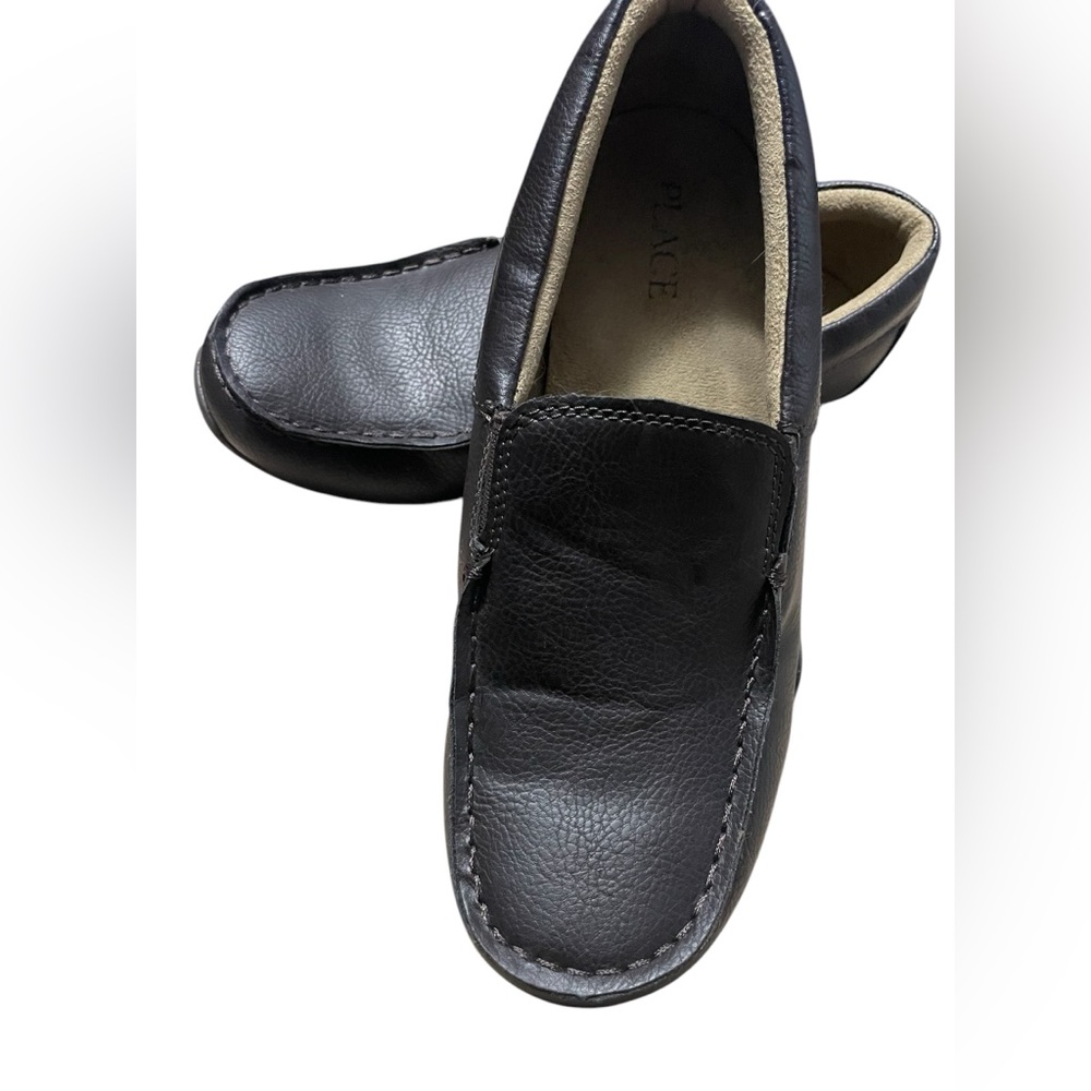 EUC Big Boys Size 5 Dark Brown Dress Shoes Slip On Children’s Place